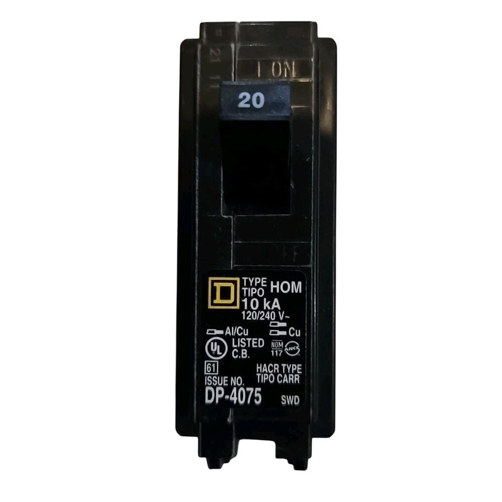 Square D 20 Amp Type TIPO 10kA Breaker. New